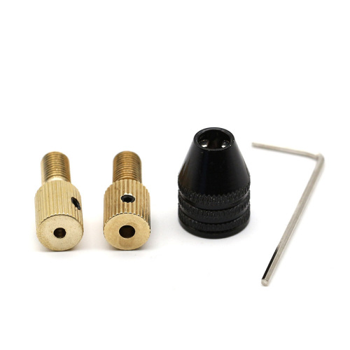 Micro motor self-tightening drill chuck 2.35/3.0 hole diameter small electric drill three-claw clamp DIY electric grinder accessories