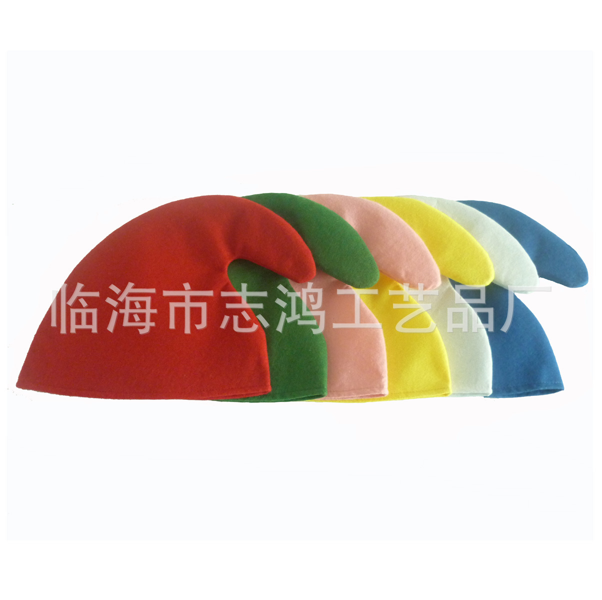 圣诞用品 圣诞精灵帽 精灵圣诞帽 9个颜色可选 2018年新款