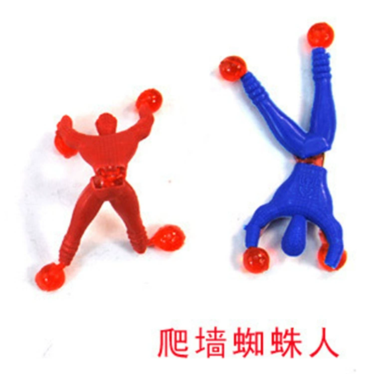 Wall-climbing Sticky Stickman Toy, Multicolour 4-pack, Small Gift, 6 g each