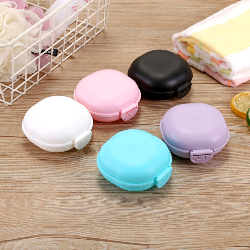 A2613 Covered Waterproof Soap Box Travel Soap Box Bathroom Creative Drain Soap Box Travel Portable Soap Tray