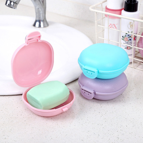 A2613 Covered Waterproof Soap Box Travel Soap Box Bathroom Creative Drain Soap Box Travel Portable Soap Tray