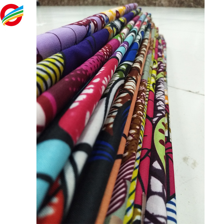 涤纶非洲服装蜡染布鞋包抱枕靠垫床品面料出口非洲印花加工仿蜡布