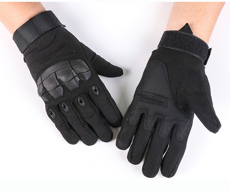 Guantes tácticos al aire libre medio dedo campo CS entrenamiento deportes guantes de equitación motocicleta dedo completo pantalla táctil guantes de cuero