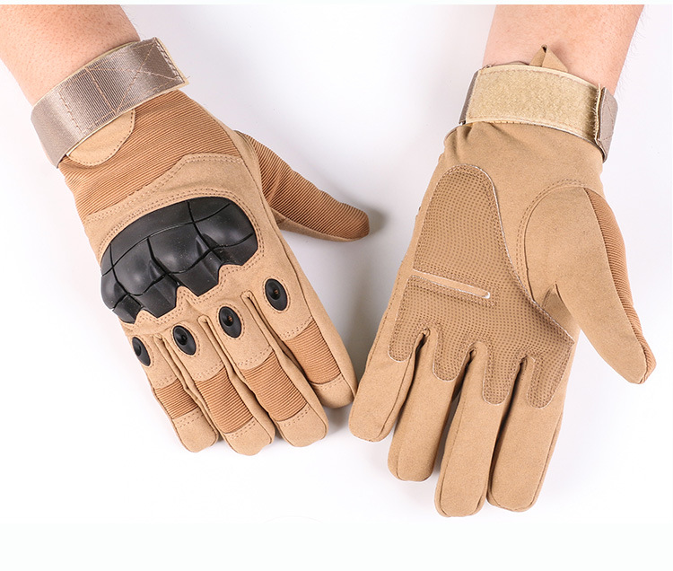 Guantes tácticos al aire libre medio dedo campo CS entrenamiento deportes guantes de equitación motocicleta dedo completo pantalla táctil guantes de cuero