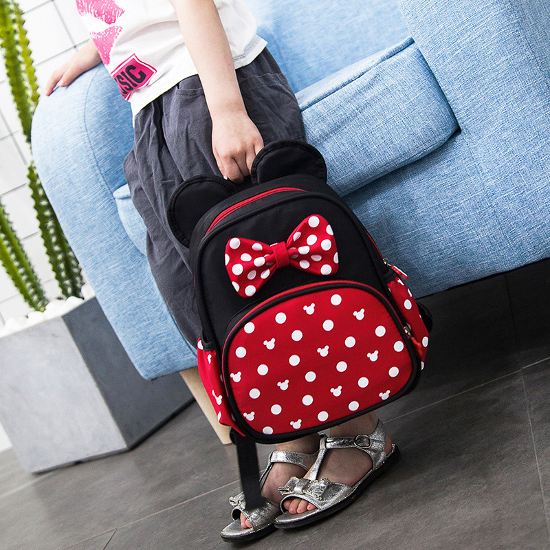 New Kindergarten Schoolbag Boys Girls Mickey Kids 2-3-5 Preschool Children Baby Backpack