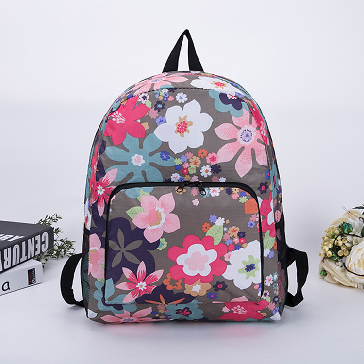 可折叠 耐磨防刮牛津布潮版背包 旅行户外防水百搭休闲可爱双肩包