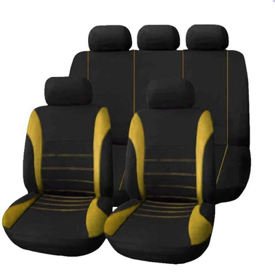 Universal seat cover – Factory Large Stock Available - yellow-2-piece-set-single-seat-in-front-row