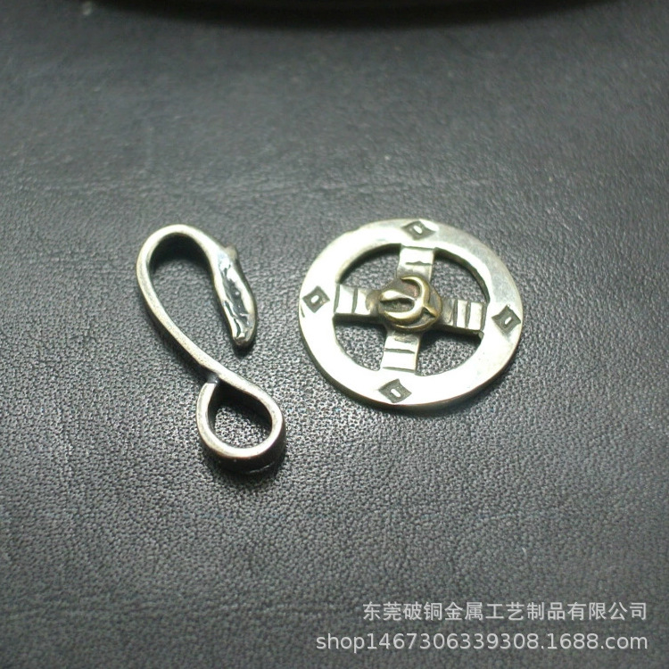厂家销售纯铜项链手链链接扣鹰头S钩十字轮创意礼品DIY饰品配件