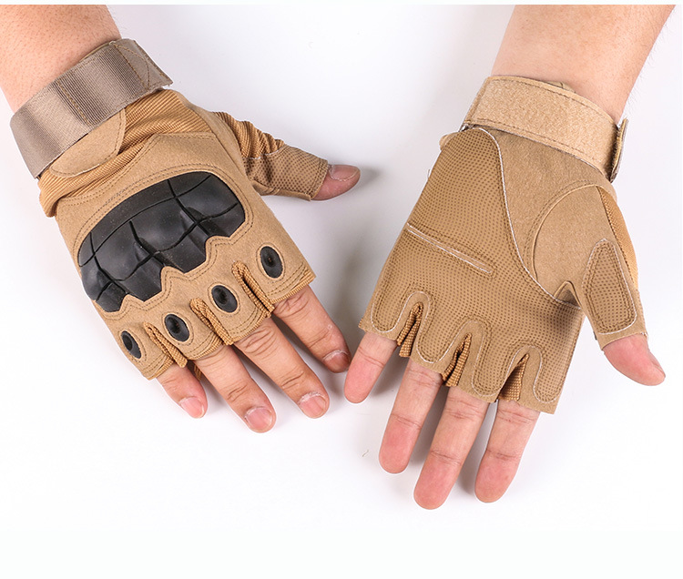 Guantes tácticos al aire libre medio dedo campo CS entrenamiento deportes guantes de equitación motocicleta dedo completo pantalla táctil guantes de cuero