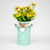 Simple creative circular flower pot living room personalized flower instrument food bar women's gardening shop iron crafts