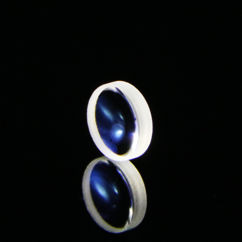 光学玻璃凹凸透镜直径4mm中心厚度1.2mm型号SJAT0412可按图纸做