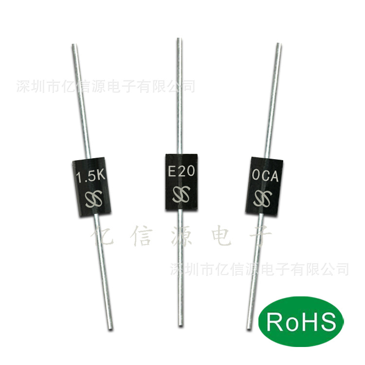 厂家直营 1.5KE200CA DO-27封装 TVS管 直插双向瞬变二极管