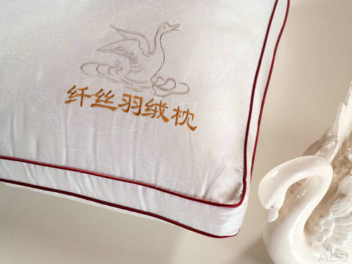 Home textile three-dimensional edge pillow filament down pillow core hotel washed pillow core feather velvet pillow leather factory wholesale