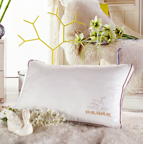 Home textile three-dimensional edge pillow filament down pillow core hotel washed pillow core feather velvet pillow leather factory wholesale