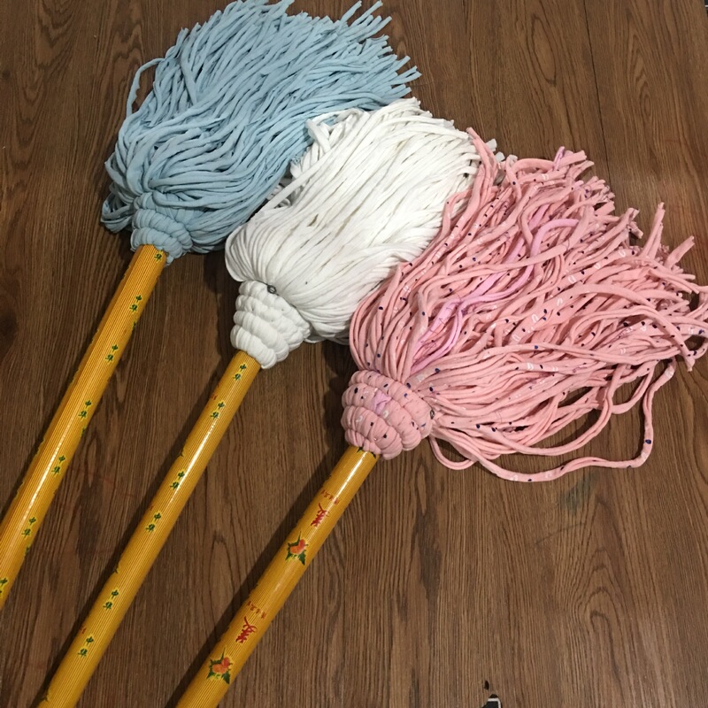Factory wholesale wooden pole round head mop cotton Mop Mop Mop Mop Mop cleaning mop absorbent mop twist mop