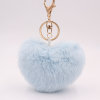 Fashionable plush keychain heart shaped for beloved, pendant, wholesale