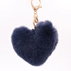 Fashionable plush keychain heart shaped for beloved, pendant, wholesale