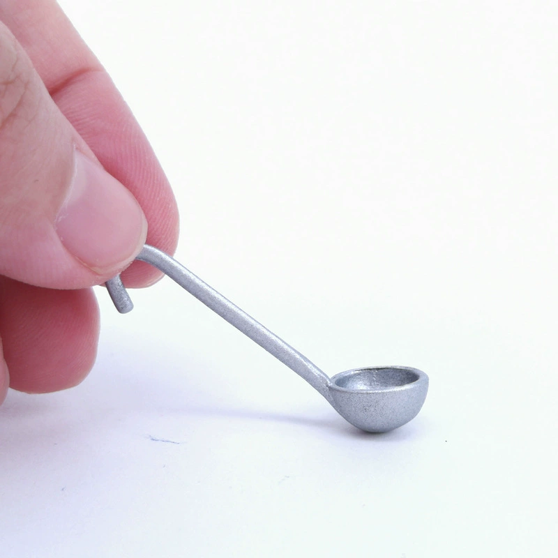 [Мини круглая подвесная модель ложки] Аксессуары для кукольного домика Кухонный материал для кукольного домика Карманная кухня