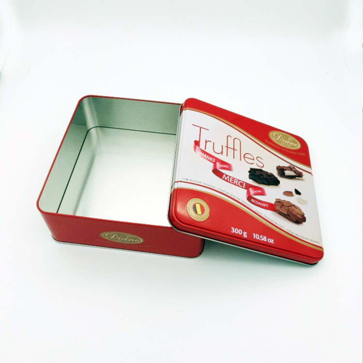 厂家马口铁巧克力包装盒 经典巧克力铁盒