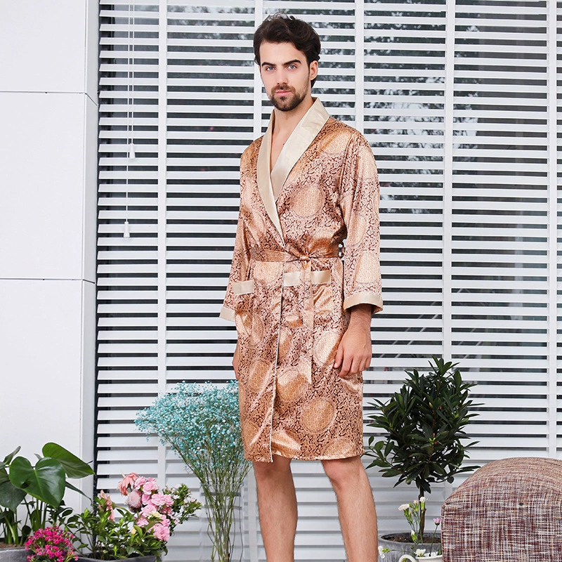 (Cross-border trading), summer bathrobe, shorts, thin set, silk pijama, plus size
