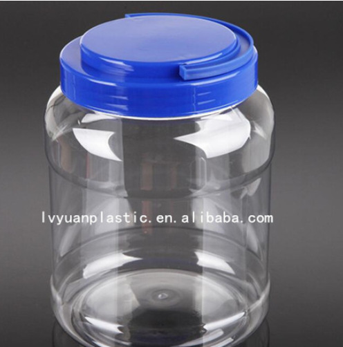 厂家批发2500ml食品罐 透明糖果塑料罐子 pet密封大容量包装瓶