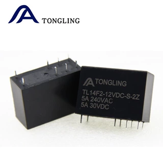 继电器厂家8脚5A两开两闭12V电磁继电器14F 2开2闭SMI-12VDC-SL-C