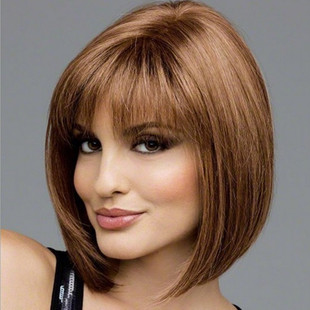 Foreign trade wig European and American short hair short straight hair bobo head new bobo head wig set manufacturers wholesale