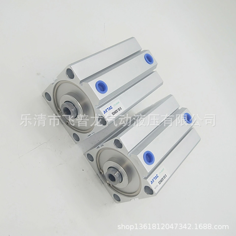 亚德客SDA薄型气缸 SDAW 气动元件标准气缸薄型气缸规格尺寸齐全
