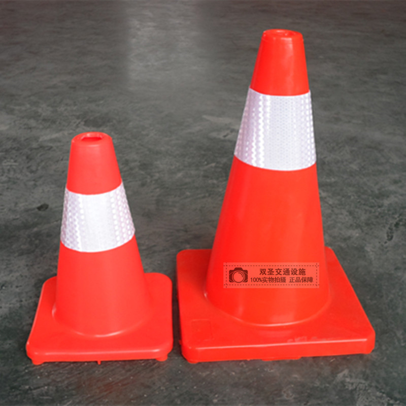 Conos de tráfico reflectantes de PVC y caucho, resistentes y duraderos, venta al por mayor directamente de fábrica