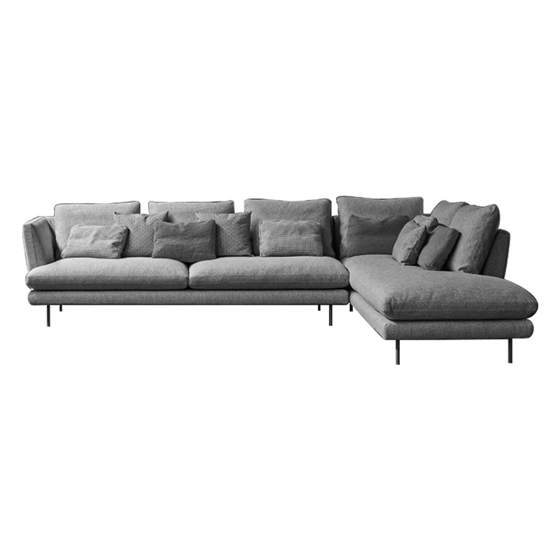 Yihaixuan nórdico moderno muebles tela sofá sala de estar pequeño apartamento combinación simple sofá tela salón sofá