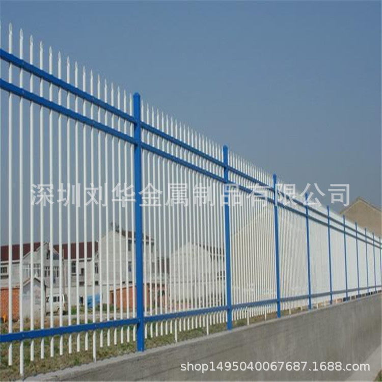 厂家直销小区围墙锌钢护栏 厂区围墙 铁艺围栏 锌钢护栏