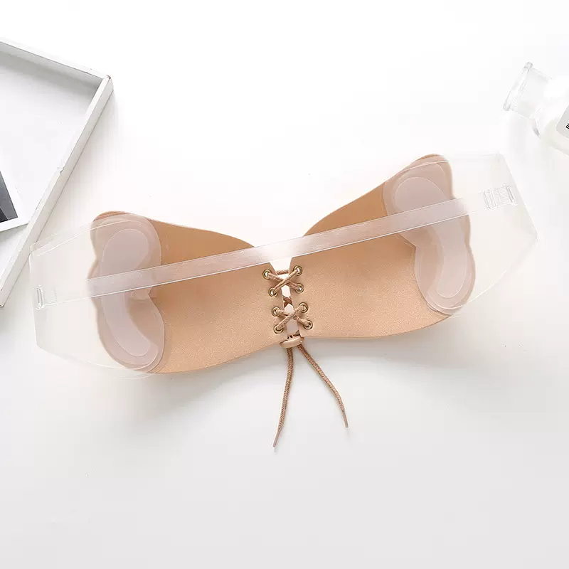 四代拉拉女神胸贴无胶侧贴美背文胸聚拢乳胶防滑硅胶透气隐形