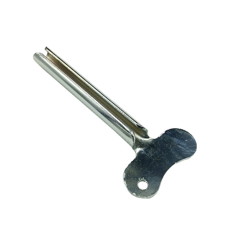 Acero inoxidable hierro pasta de dientes exprimidor peluquería clave color crema pizca color crema herramienta semicírculo metal exprimidor rollo cuchara