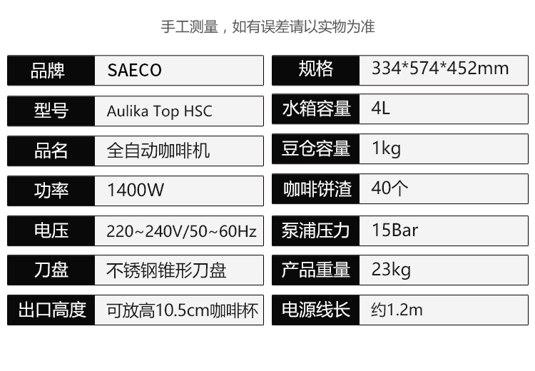 Saeco Aulika Details 15