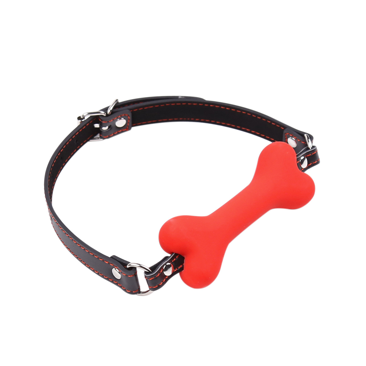 Tienda de la fábrica Comercio exterior juguetes sexuales para hombres y mujeres juguete perro hueso boca enchufe silicona boca bola perro hueso boca abridor
