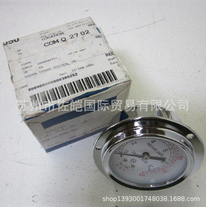 日本DAIICHI统一计器品牌原装IPD-D型号不锈钢耐震压力表 CE认证