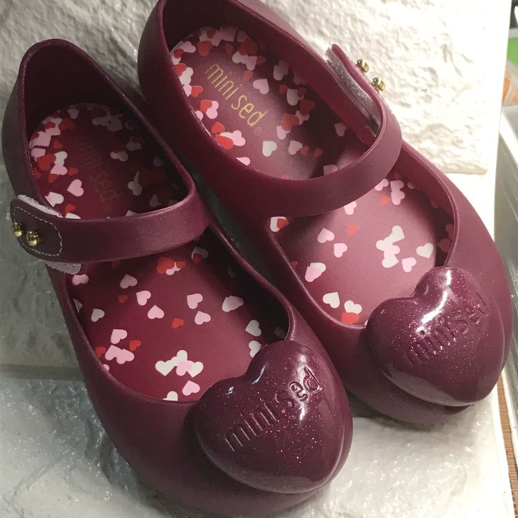 Трансграничная горячая сборка MINISED Летние детские ботинки желе для девочек сандалии детские студенческие ботинки * Водная защита * персиковое сердце 0