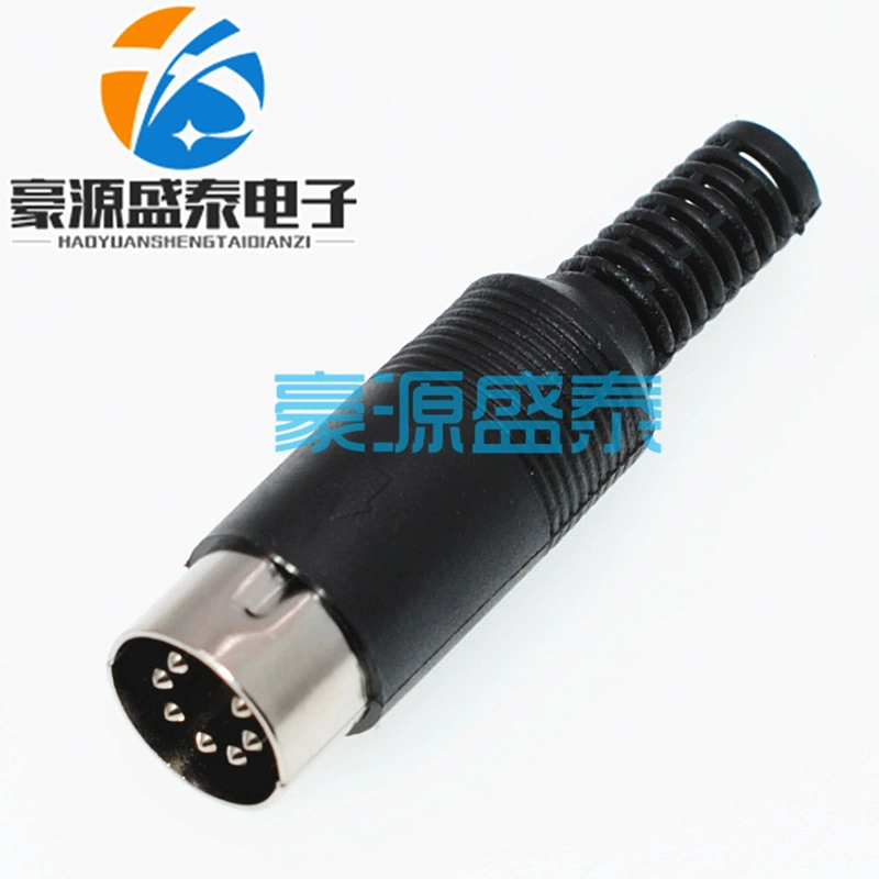 Штепсельная Вилка терминала проводной вилки 7п ПС2 большого штыря ядра штепсельной вилки 7 клавиатуры ДИН терминальной штепсельной вилки с Мужская