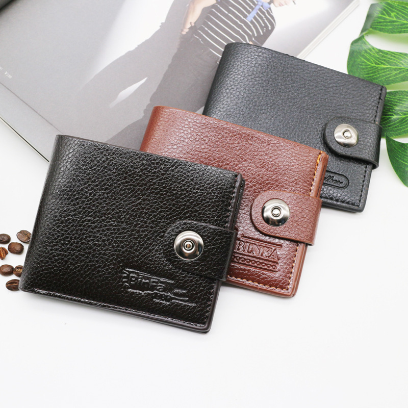 Bag Wallet Men's Student Korean Style Short Wallet Men's Douyin Cross-Border Business Souvenir Street Stall Supply