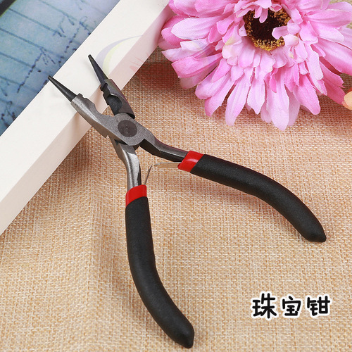 DIY jewelry tools DIY handmade pliers jewelry pliers diagonal nose pliers needle nose pliers round nose black handle