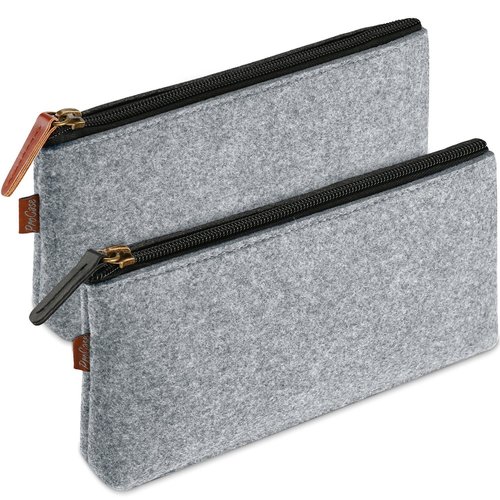 Hot-selling Felt Pencil Case, Fabric Design for Kids, Student Stationery Bag, Eyeglass Case, and Makeup Brush Organizer