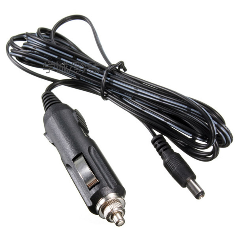 车载点烟器转dc头电源线 纯铜带灯点烟器延长线 车载电源延长线