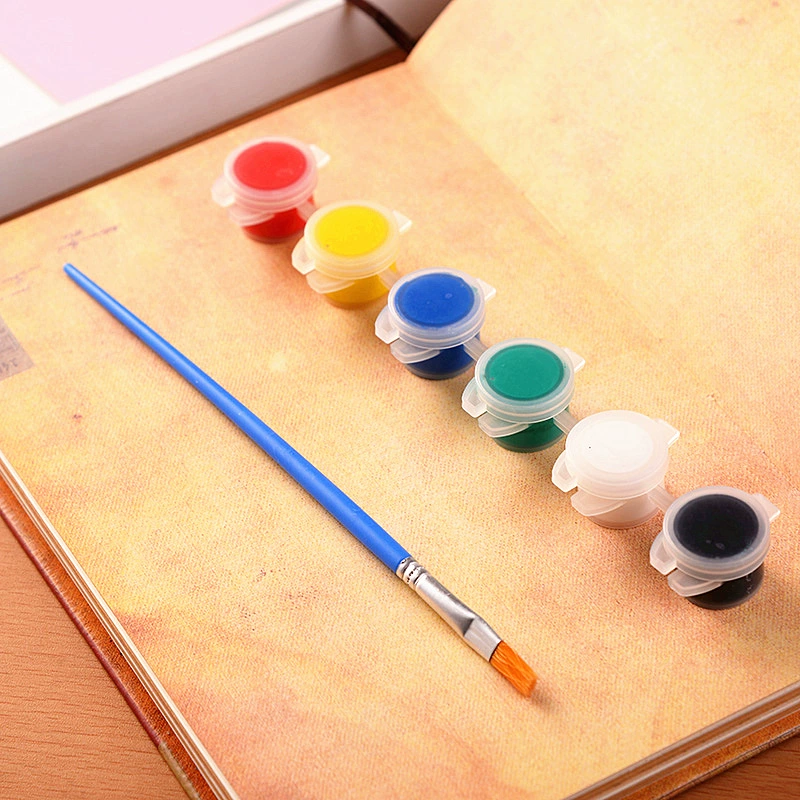 3 мл6 цветная акриловая краска костюм Детская роспись DIY керамический гипсовый кайт виниловая акриловая краска плоская ручка