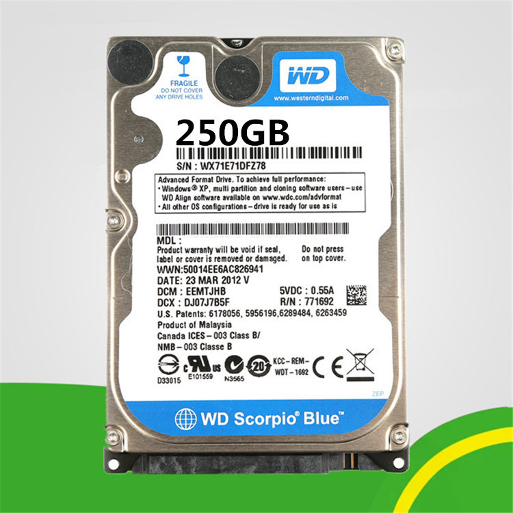 Laptop Hard Drive 160g 250g 320g 500g 1Tb 2.5inch Mechanical 1000g Large Capacity