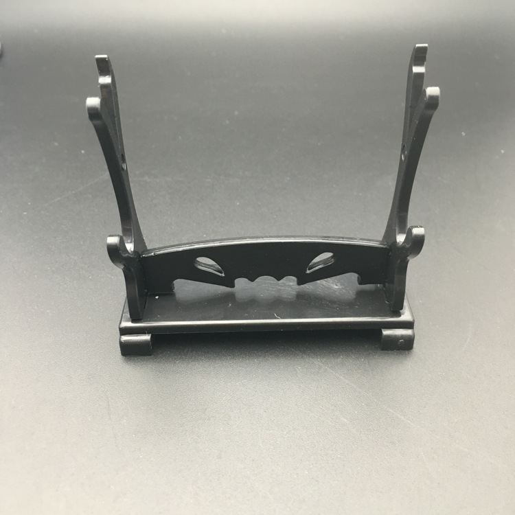 Two-Layer Plastic Model Display Stand, Anime Gun/Blade Rack, Compact 7×2.5×6 cm