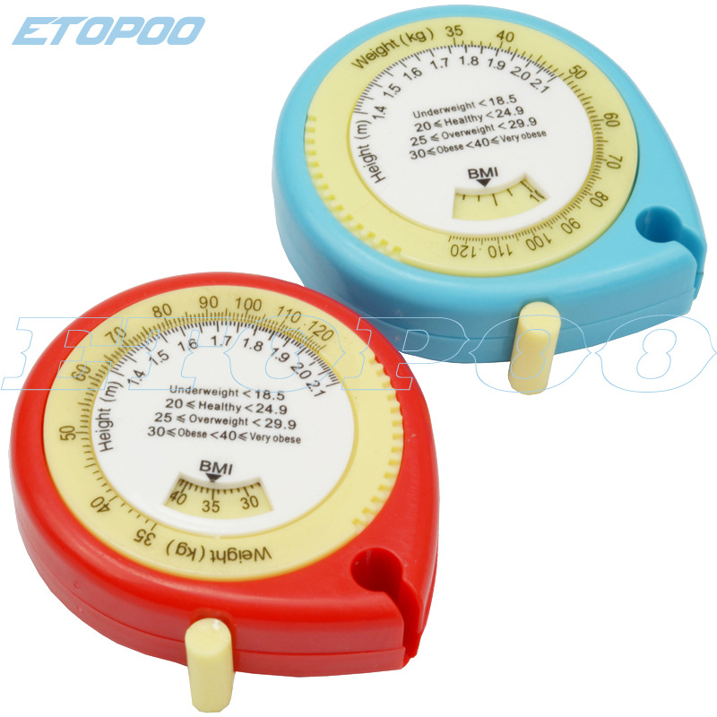 HUOTO1.5M 彩色 水滴形 BMI 卷尺