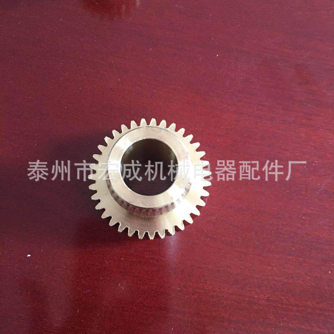 厂家直销耐磨铜齿轮 车床机械用江苏来图来样生产各种模数齿轮。