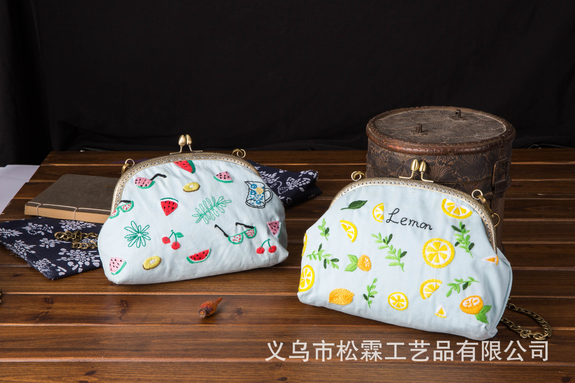 Directa de fábrica boca Bolsa de Oro bordado hecho a mano DIY material paquete haciendo monedero flor Europea bordado tridimensional