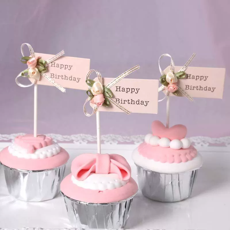 Завязка на день рождения, ответы на Birthday Cake, вставка сладкого десерта, бумажная чашка для тортов, украшение Plug-in