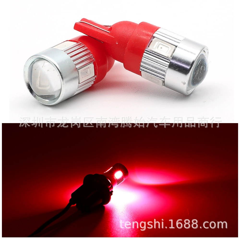 T10 5630 6SMD показывать ширину лампа W5W маленький свет автомобильная LED-лампа 5730 номерной
